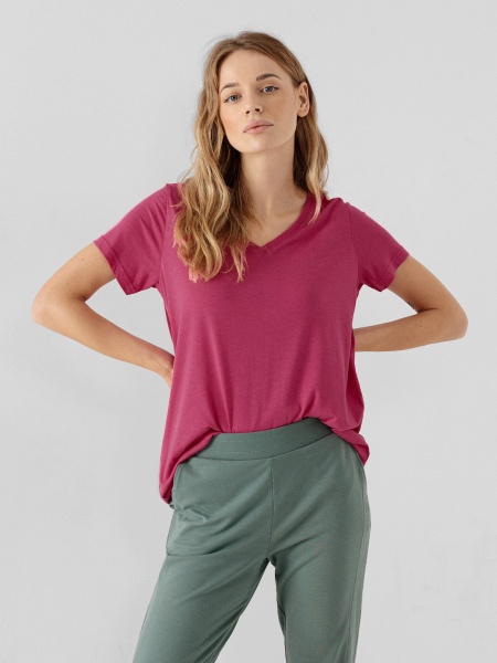 Футболка 4F 4FAW21TTSHF039-54S р.XS розовый