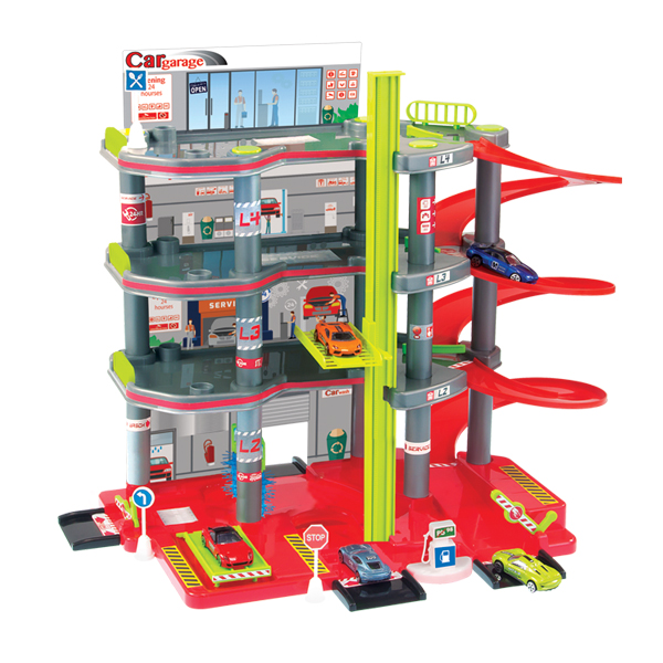 Игрушка Mochtoys Паркинг 4 этажный с 1 машинкой 55x35x40 см 11848