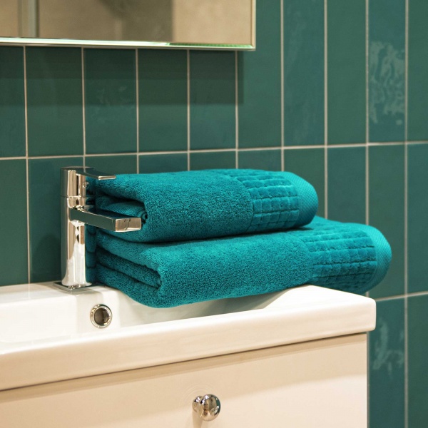 Рушник махровий Paulo 30x50 см аква Zwoltex 