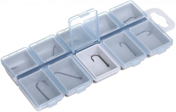 Органайзер рибальский в комплекті з гачками 10 шт.