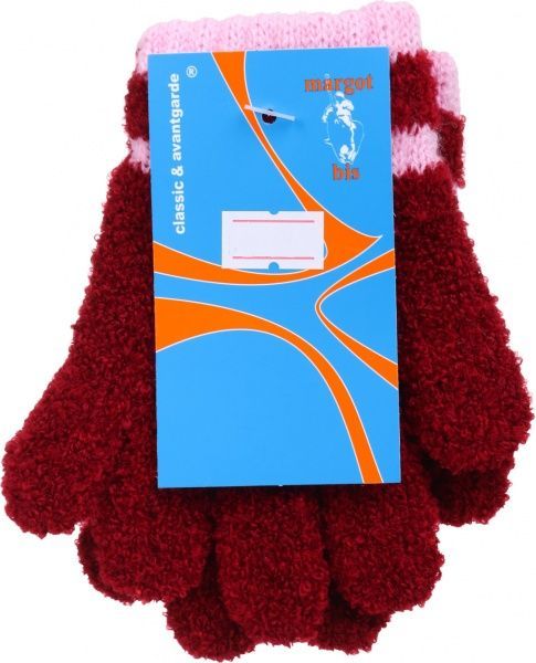 Варежки ДАЙС Puchatki р.14 бордовый 13830200 