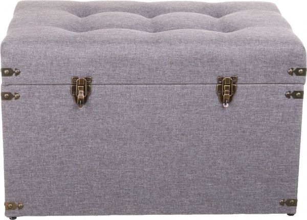 Сундук-пуф Forte Джемисон 61x39x39 см серый 