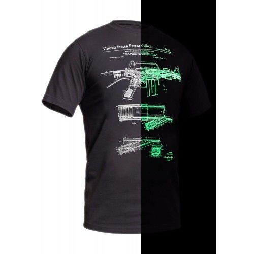 Футболка P1G M16/AR15 Rifle Legend NightGlow Series [1223] Graphite XL р. XL Graphite 