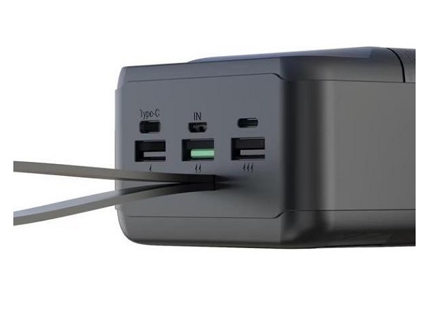 Повербанк Xo 3-Input PD20W + QC22.5W with light 30000 mAh black (PR156)