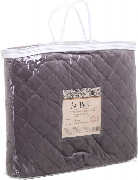 Покривало Verona 160x220 см La Nuit темно-сірий 