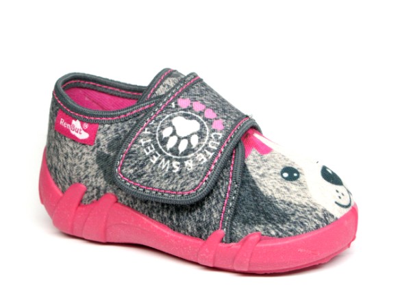 Капці дитячі RenBut Песик р.21 сірий 13-110_P-1188-21 