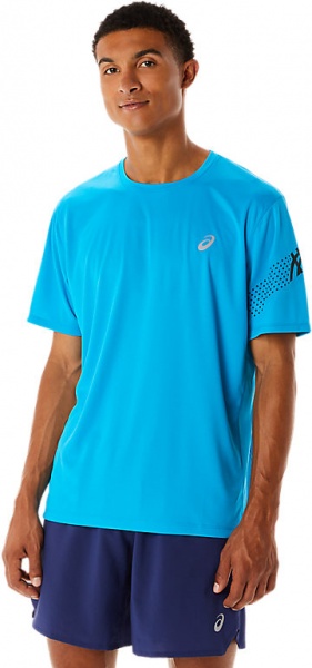 Футболка Asics ICON SS TOP 2011C734-403 р.S блакитний