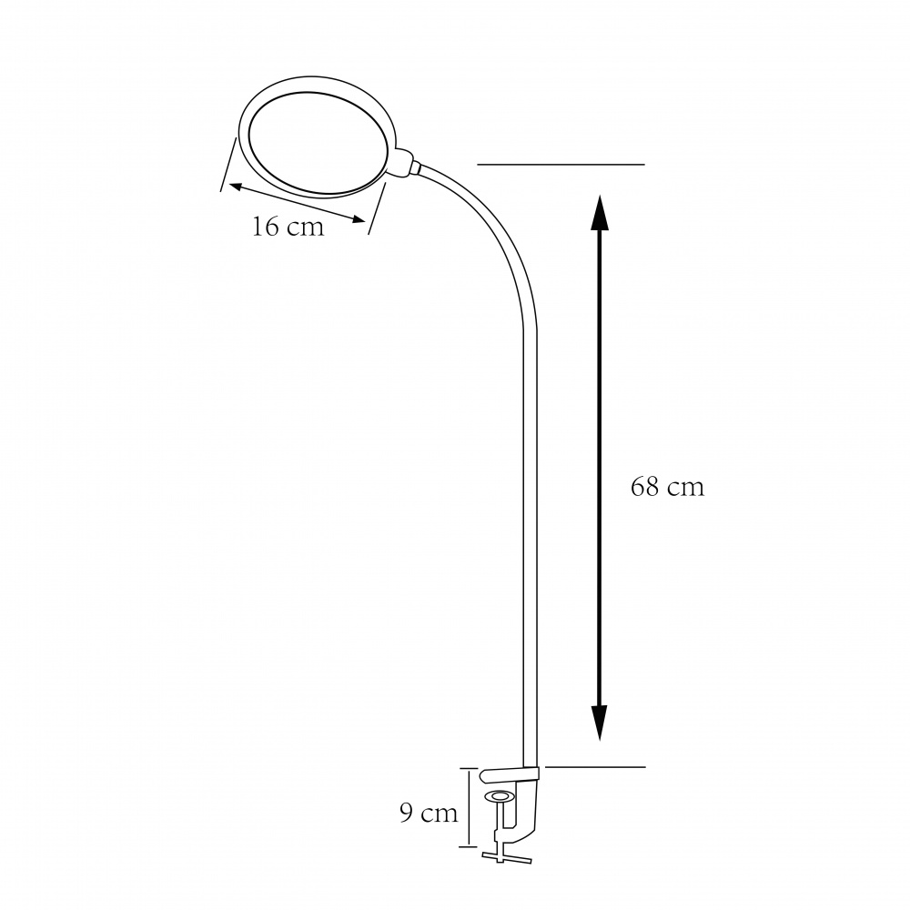 Настольная лампа Luna 9 Вт черный LML-L869CCT-S