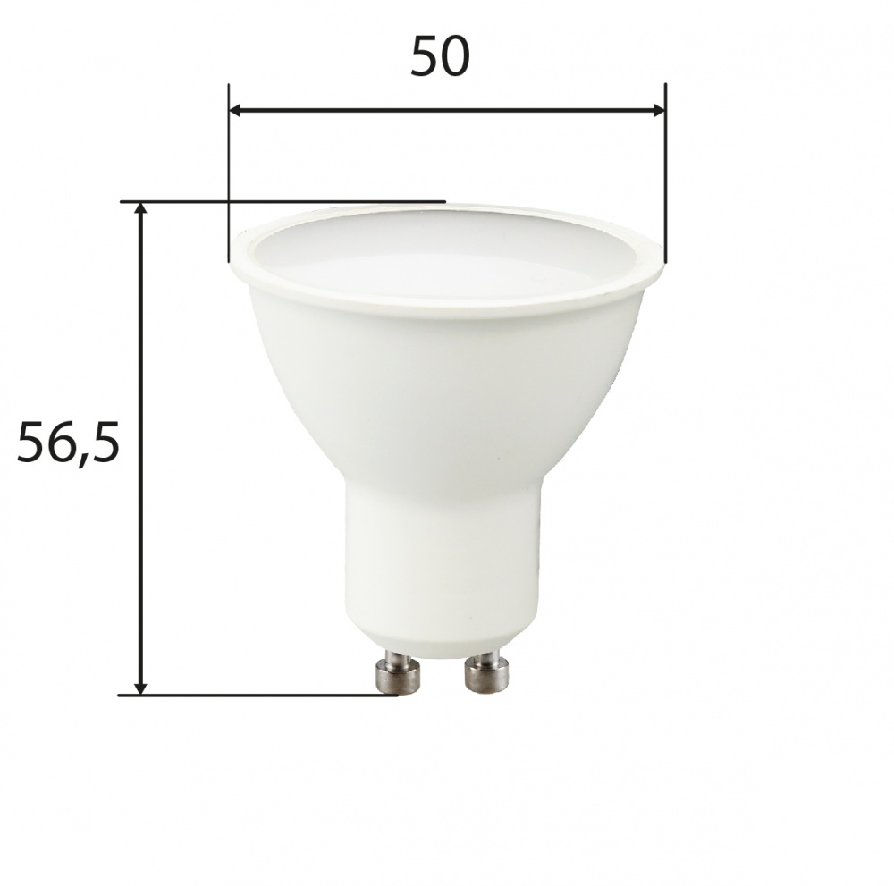 Лампа светодиодная Miorro 720 Лм 9 Вт прозрачная GU10 220 В 4000 К 51-314-004