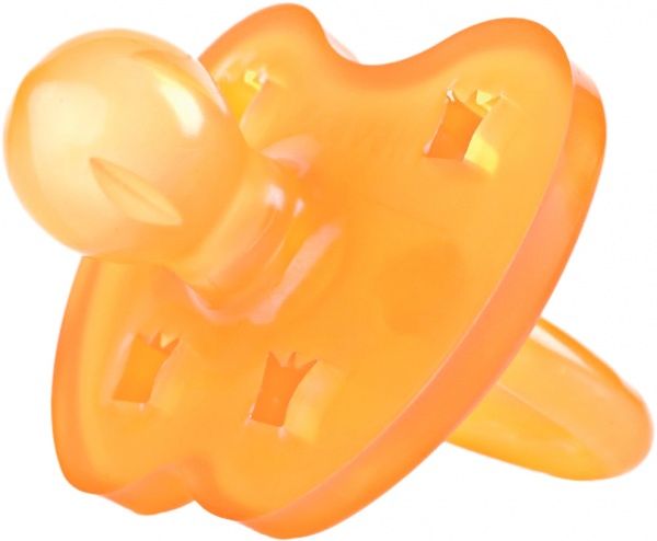 Соска-пустышка Hevea Crown круглая от 3 до 36 месяцев Оранжевая