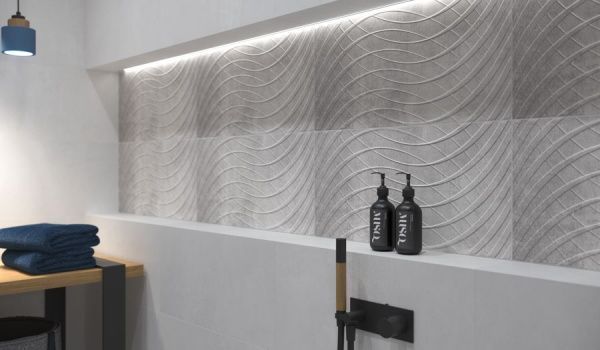 Плитка Ceramika Paradyz Phonique Grys Sciana B Struktura 30x60 