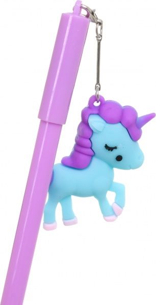 Ручка гелевая Единорог сине-фиолетовый 