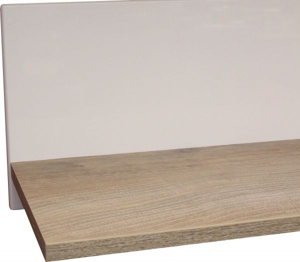 Полка Accord Ares AS13 1500x220x220 мм дуб эндгрейн/белый глянец 