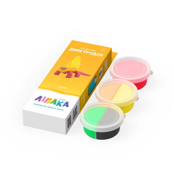 Набор для лепки Lipaka самозатвердевающий пластилин ЛИПАКА – Диметродон 30079-UA01