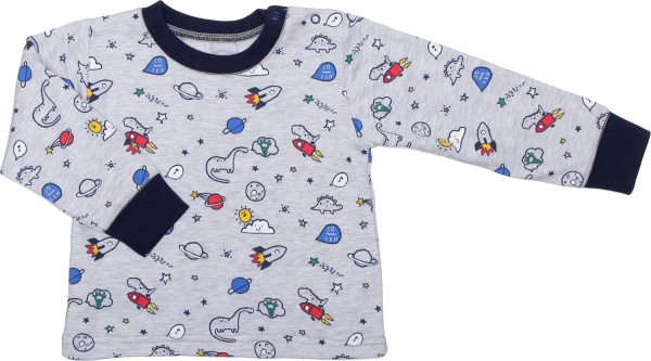 Пижама детская для мальчика Фламинго 109-307 р.86 меланж 