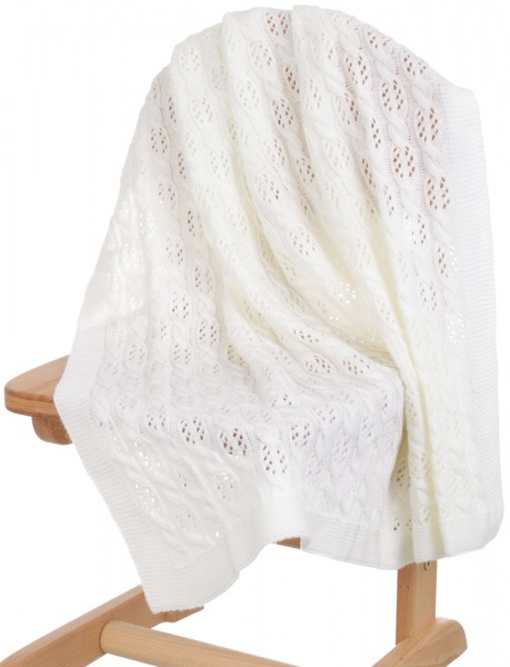 Плед Banian вязаный 90x100 см кремовый 