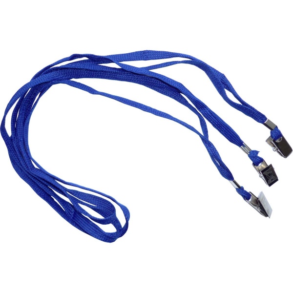 Набор шнурков для бейджей D002 A синий