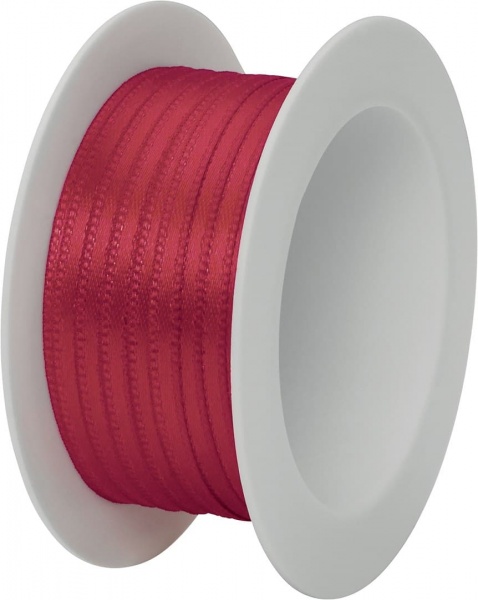 Стрічка декоративна STEWO 0,3 см 5 м червоний 