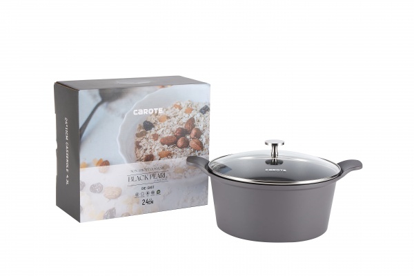 Каструля з кришкою Black Pearl 2,3 л C02760 Carote