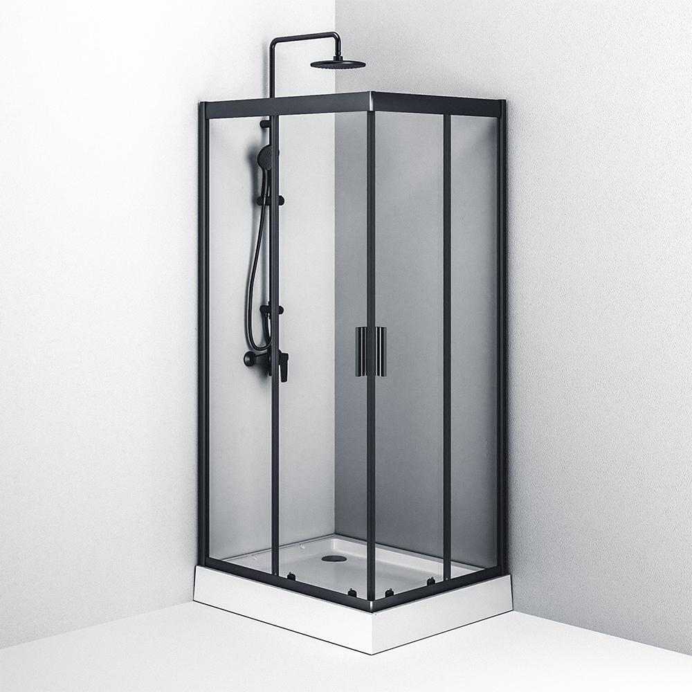 Ограждение душевое AM.PM W90UG-404-100280-BT Gem twin slide 190x100х80 см без поддона