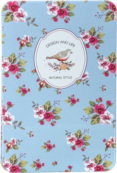 Блокнот Квіти блакитний