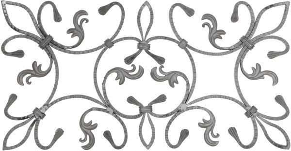 Розетка кованая LUYI ORNAMENTAL Барокко Кардинал 34/04 400x770 мм