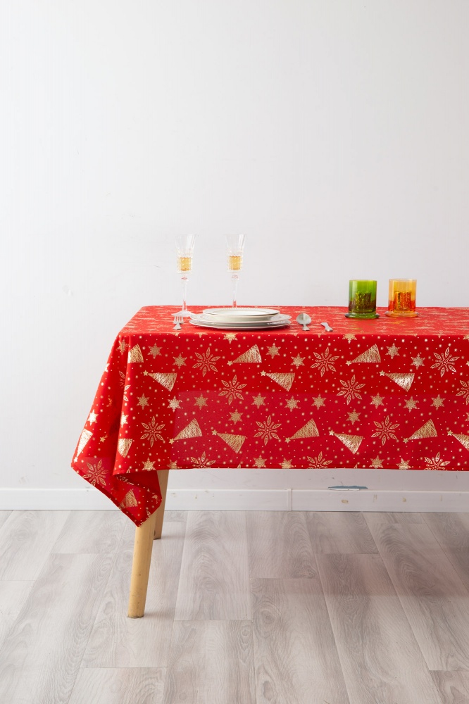 Скатерть Tangi 140x220 см красный Sensio