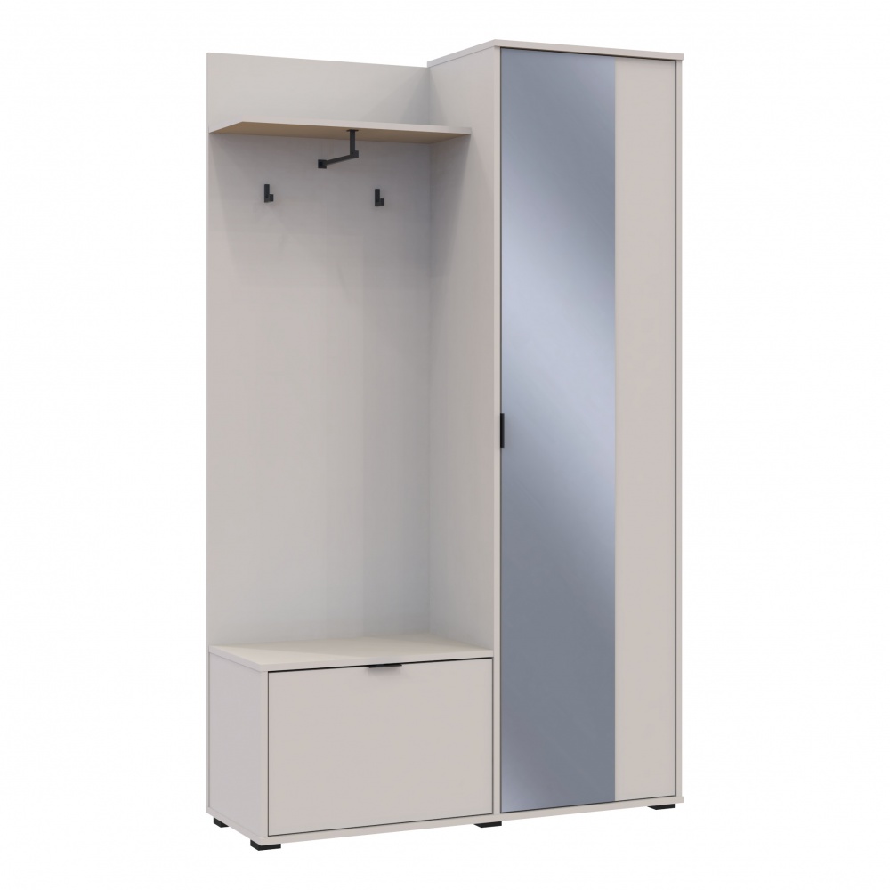 Прихожая с зеркалом Doros Дора 1920х1135х400 мм кашемир