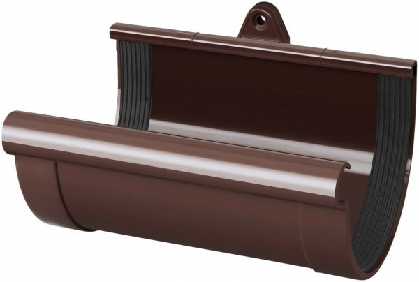 Муфта желоба RAINWAY d130 мм коричневый 