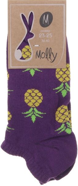 Носки женские Молли Ананас р. 23-25 фиолетовый 1 пар 