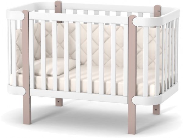 Кроватка детская Veres ЛД5 Монако капучино-белый 05.3.1.211.13