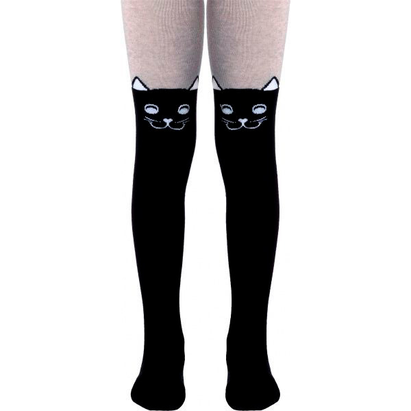 Колготки детские Conte-Kids TIP-TOP 466 р.140-146 черный с серым 