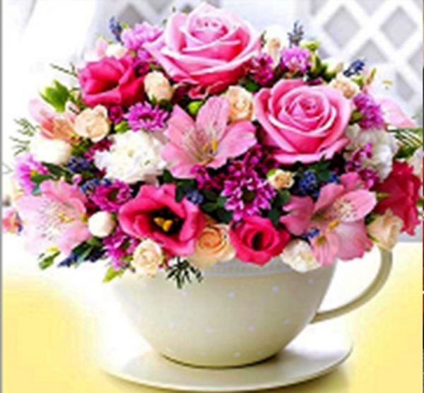 Набір для творчості Ранкові квіти 30x30 см 188710 Діамантові ручки 