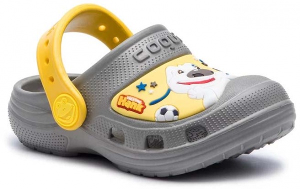 Сабо Coqui TT&F Mid. grey/Yellow 9382-604-4812 р.EUR 21/22 серо-желтый