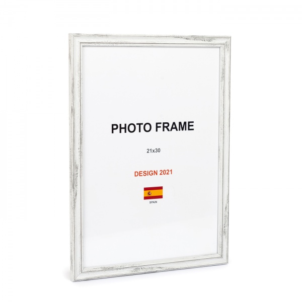 Рамка для фото 1 фото 21х30 см серый прованс 