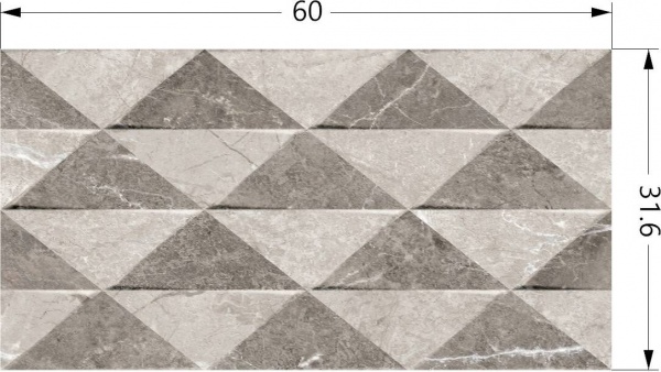 Плитка EcoCeramic BERNINI WARM RLV 31,6х60 