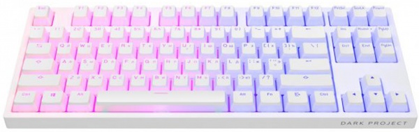 Клавіатура ігрова Dark Project KD87A Pudding Gateron Mechanical Cap Teal (DP-KD-87A-107700-GTC) white 
