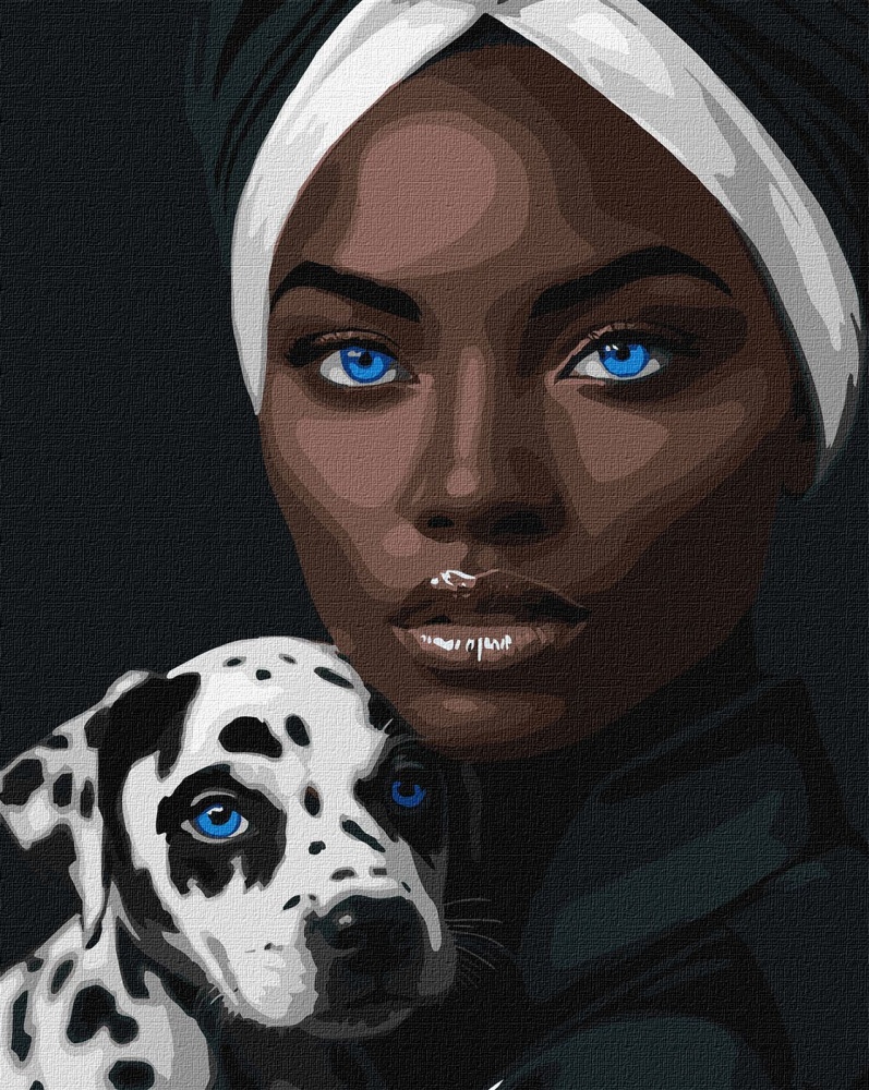 Картина по номерам Голубой взгляд 40х50 см см Ideyka