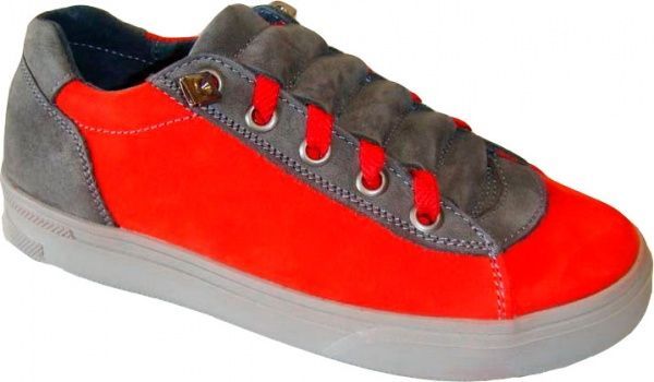 Туфли для девочек Bistfor р.32 серый с красным 87105/15/7 