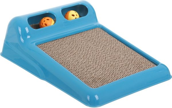 Когтеточка с двумя мячами 40х28х11 см