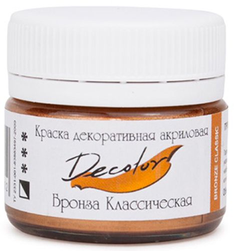 Акрил для декора Бронза 20 мл Деколор ТАИР