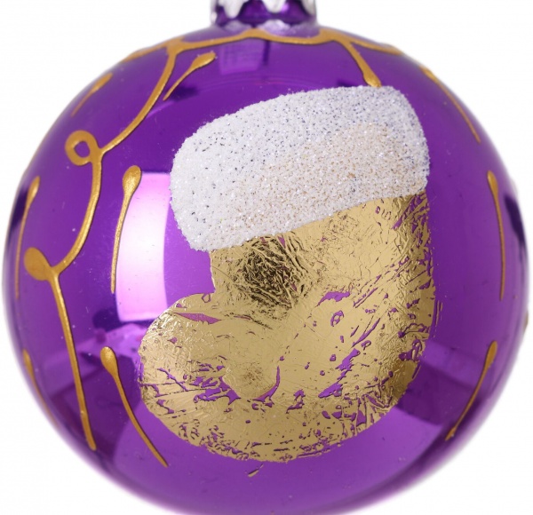 Шар новогодний мульти d 60 мм в ассортименте