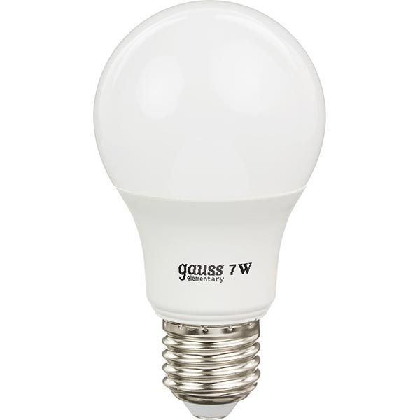 Лампа LED Gauss Elementary A60 7 Вт E27 2700K