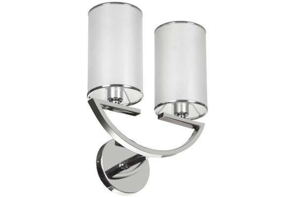Люстра NNB 2x40 Вт E27 хром/белый 91005 