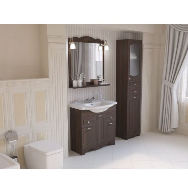 Тумба с умывальником Аква-Родос Классик 80 см 081200-u New Klasik орех