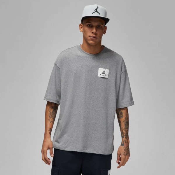 Футболка Nike M J FLT ESS OVRSZ SS CREW DZ7313-091 р.3XL сірий