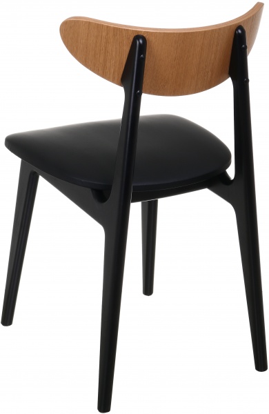 Стілець PAVLYK Марсель чорний / бук