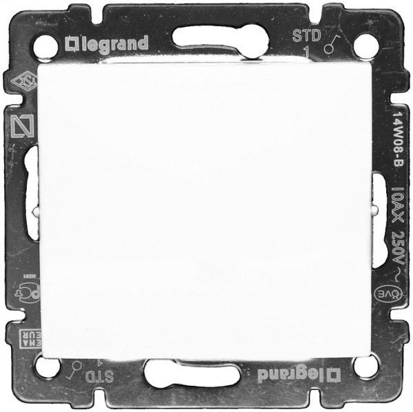 Переключатель перекрестный одноклавишный Legrand Valena без подсветки 10 А 230В IP20 белый 774407