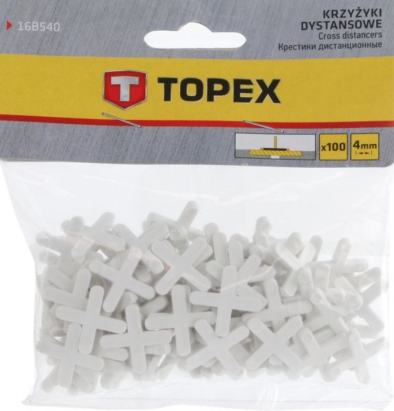 Хрестики дистанційні Topex 4 мм 16B540