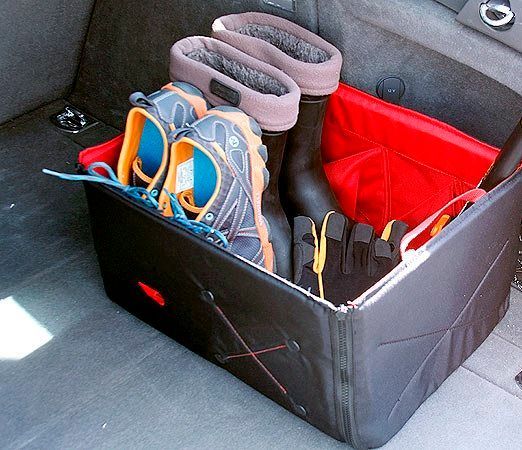 Ящик органайзер складаний для автомобіля Фолдін ТрендБай 1063 сірий із червоним